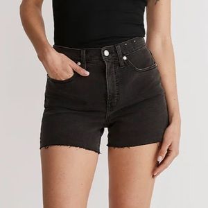 Madewell High-Rise Denim Shorts In Lunar Wash